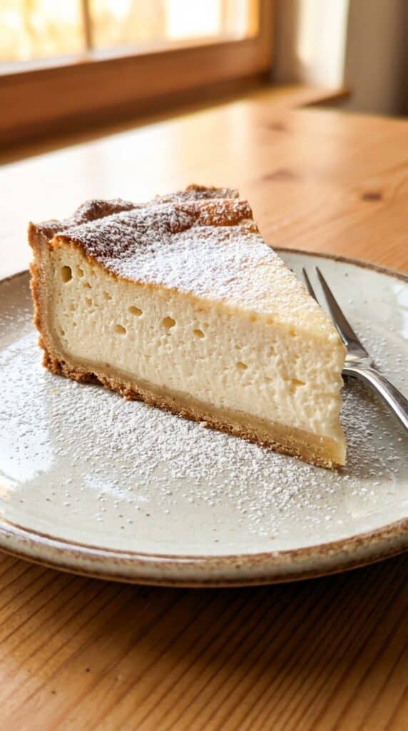 tranche gâteau au fromage blanc alsacien