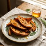 patate douce rôtie au four miel